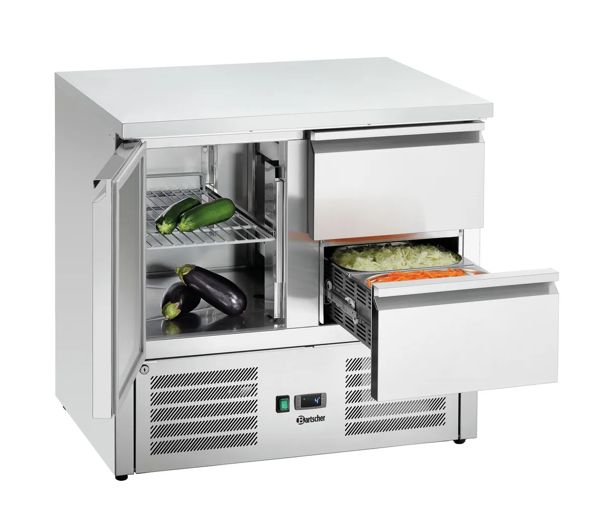Tavolo Refrigerato - 2 Cassetti e 1 Porta