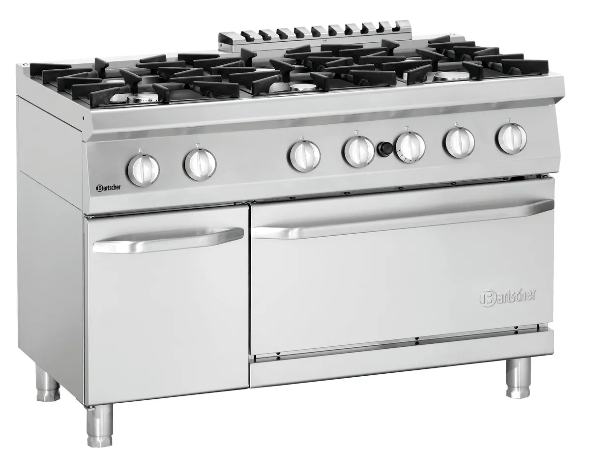 Fornello Serie 700 - 6 Fuochi & Forno a Gas GN2/1