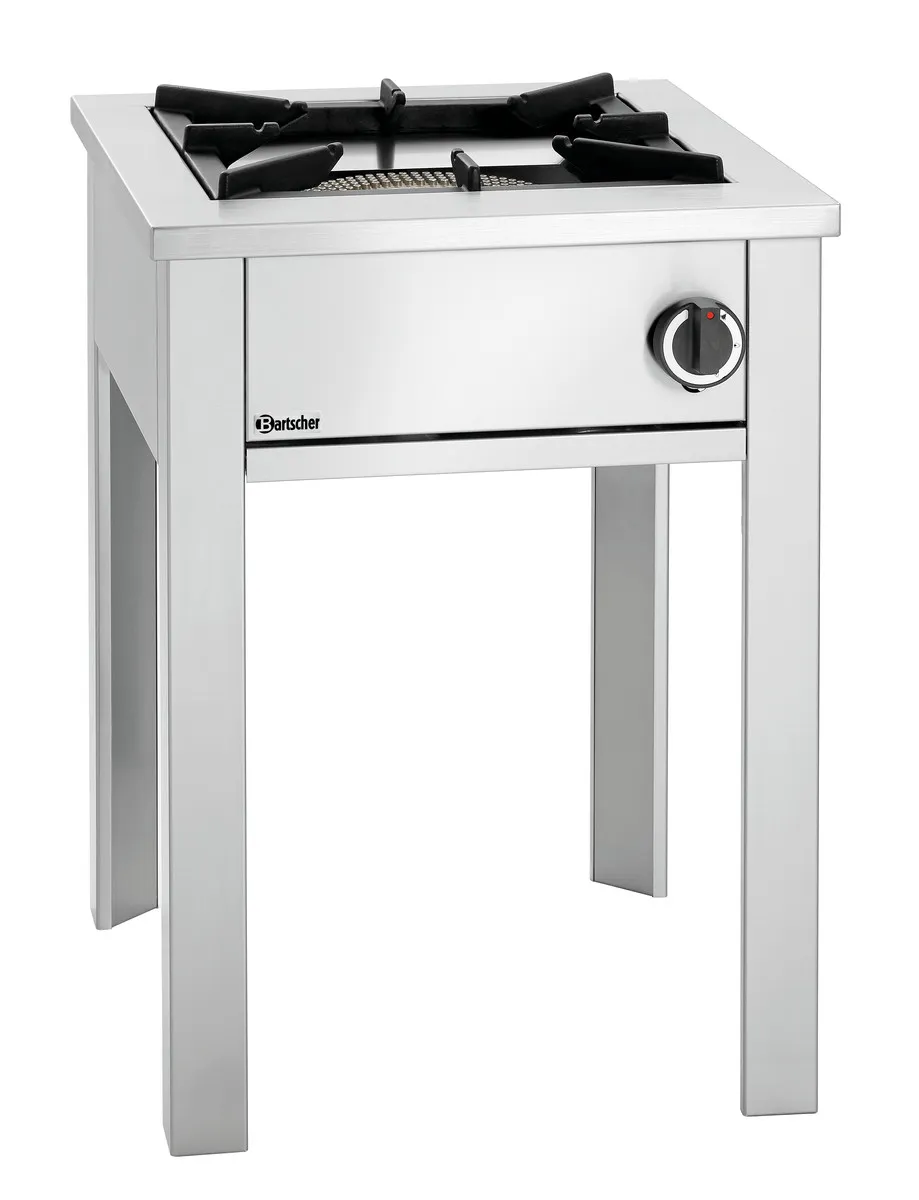 Fornello a Gas su Piedi Professionale - 1 Fuoco 28 cm