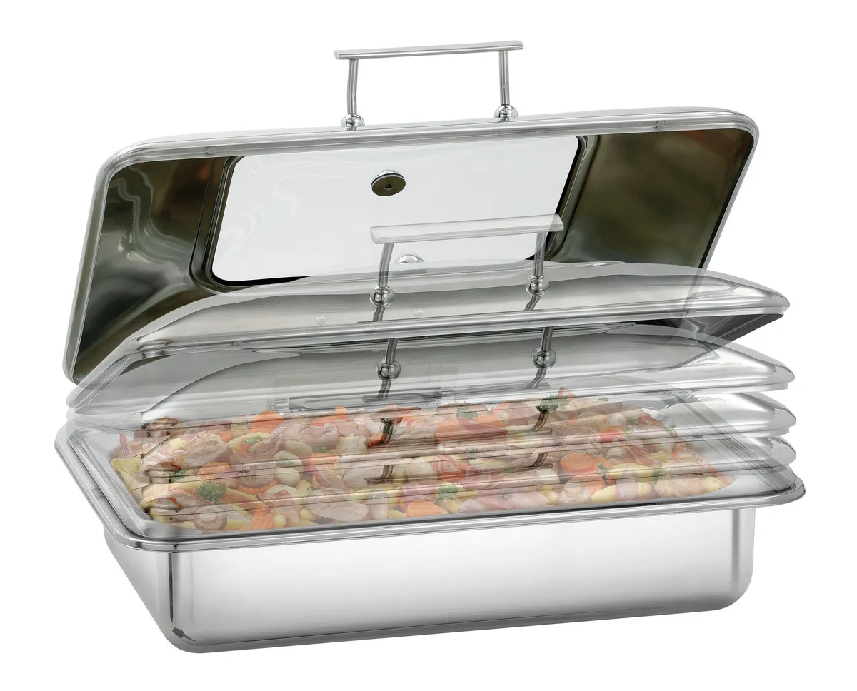Chafing Dish Flessibile da Posare Compatibile con Induzione 8,5 L - GN 1/1