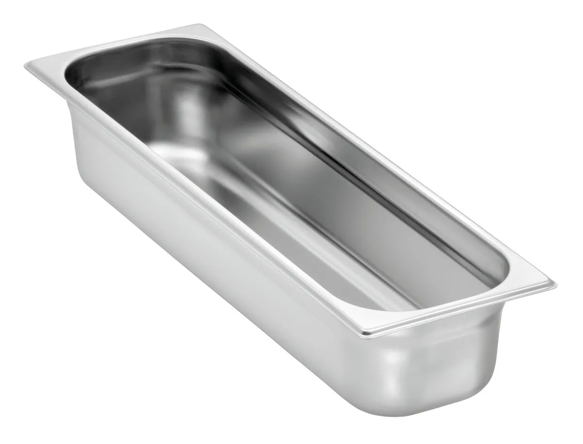 Bacinella Gastronorm GN 2/4 Inox - Profondità 100 mm - 6 L