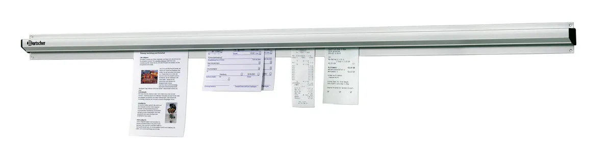 Pinza Porta Schede da Parete in Alluminio - 910 mm