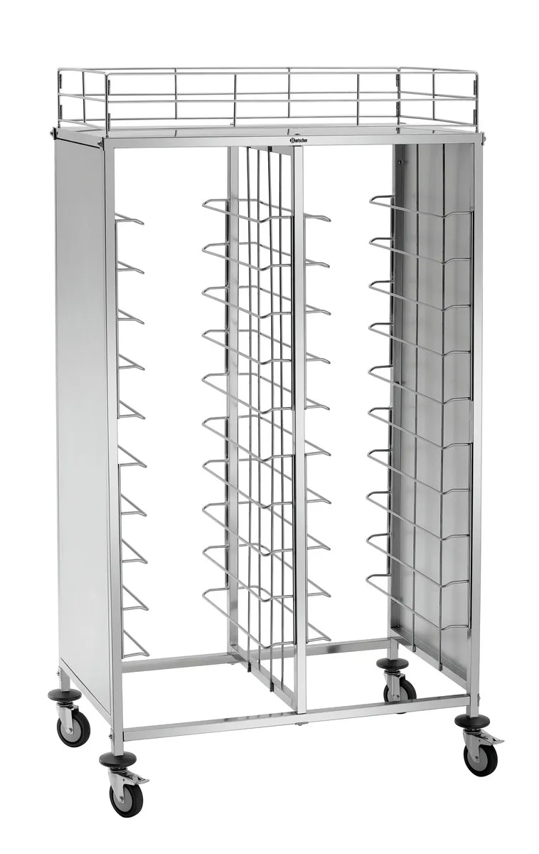 Carrello a piattaforme in acciaio inossidabile - 80 kg