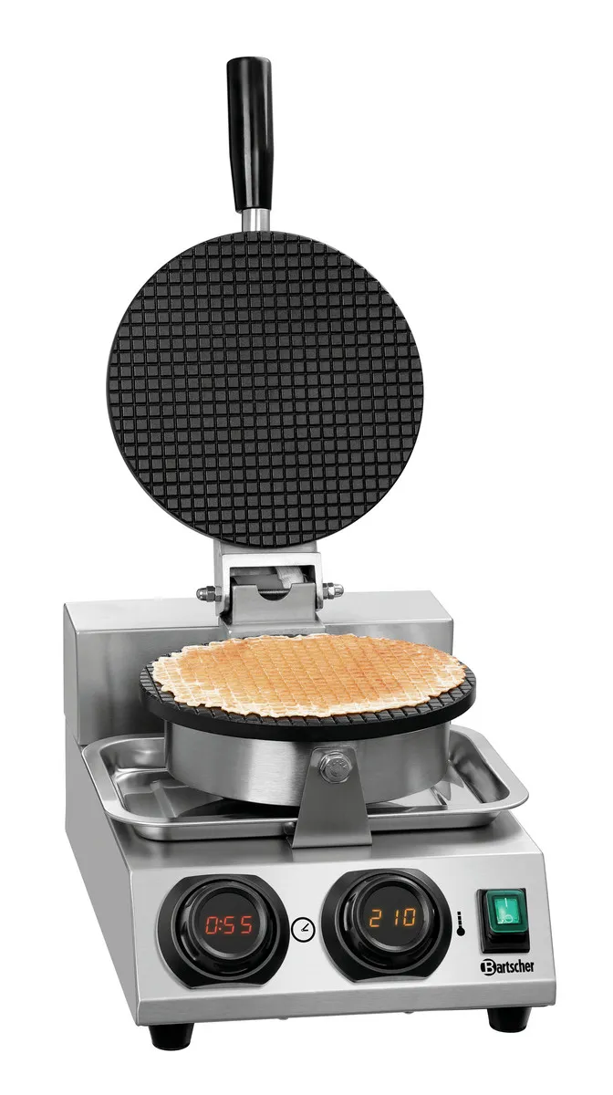 Piastra per waffle cono in acciaio inossidabile - 1000 W
