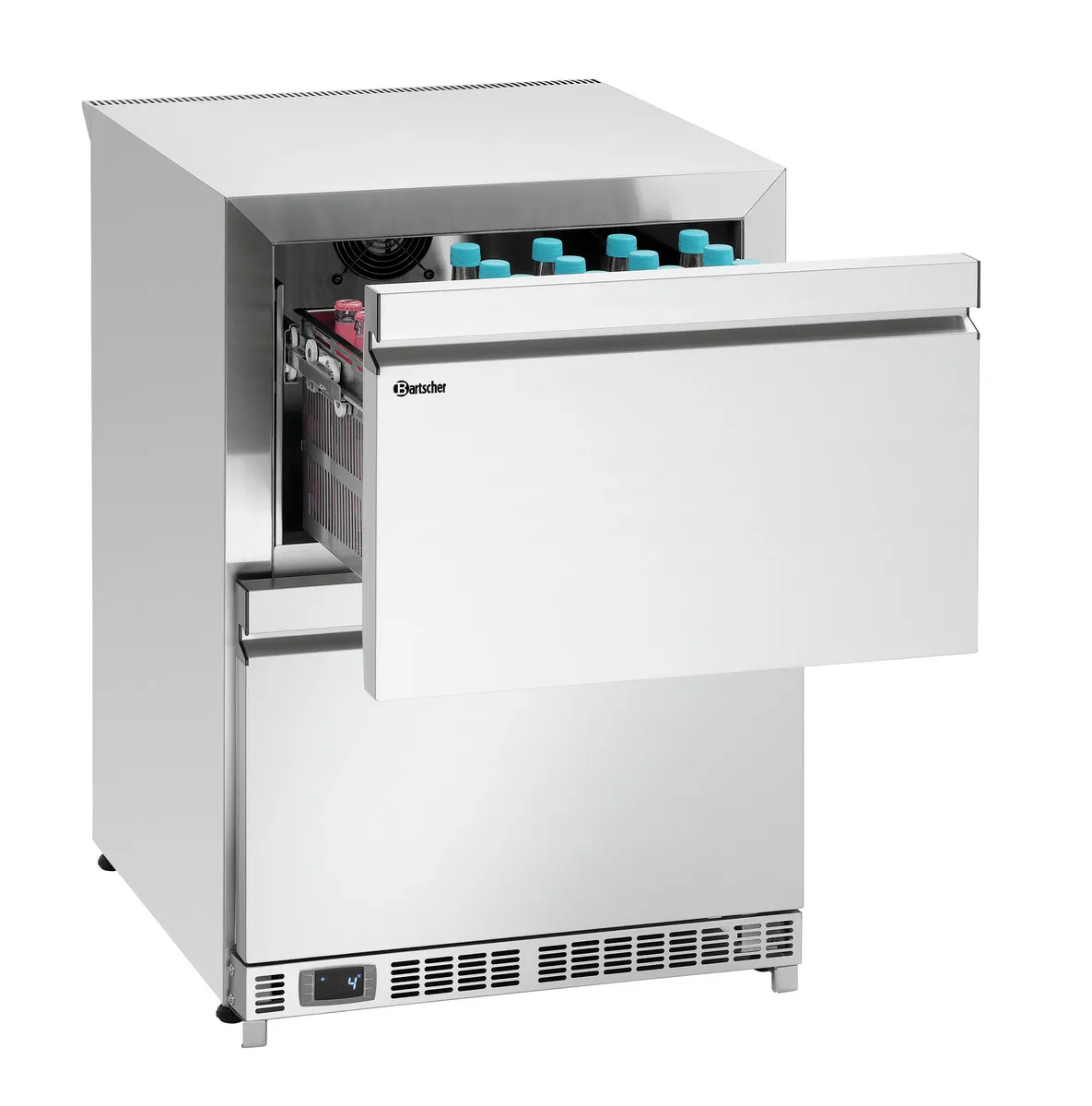 Tavolo refrigerato 2 porte 2 cassetti - L 600 x P 600 mm