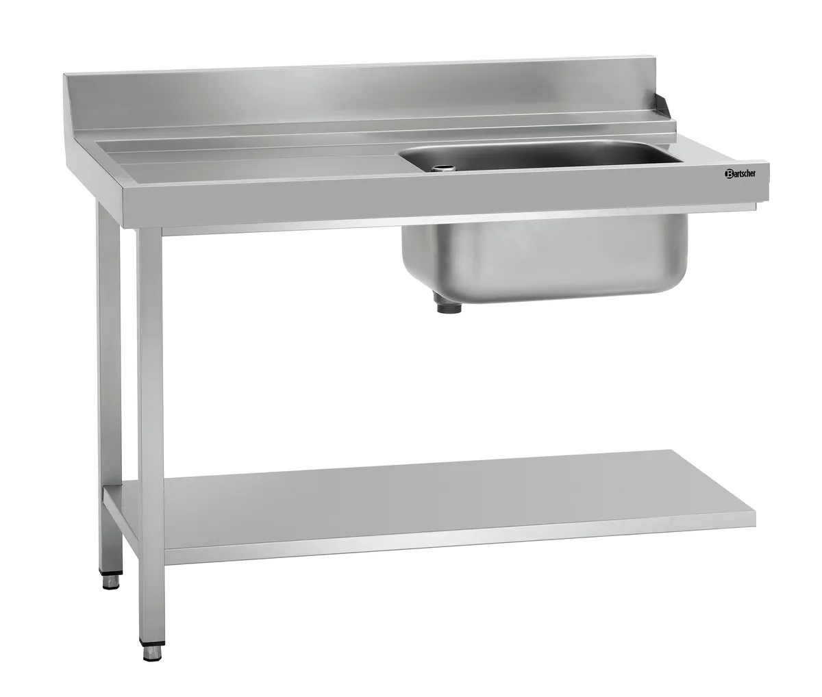 Tavolo di Smistamento con 1 Vasca - Sinistra - L 1200 x P 720 mm