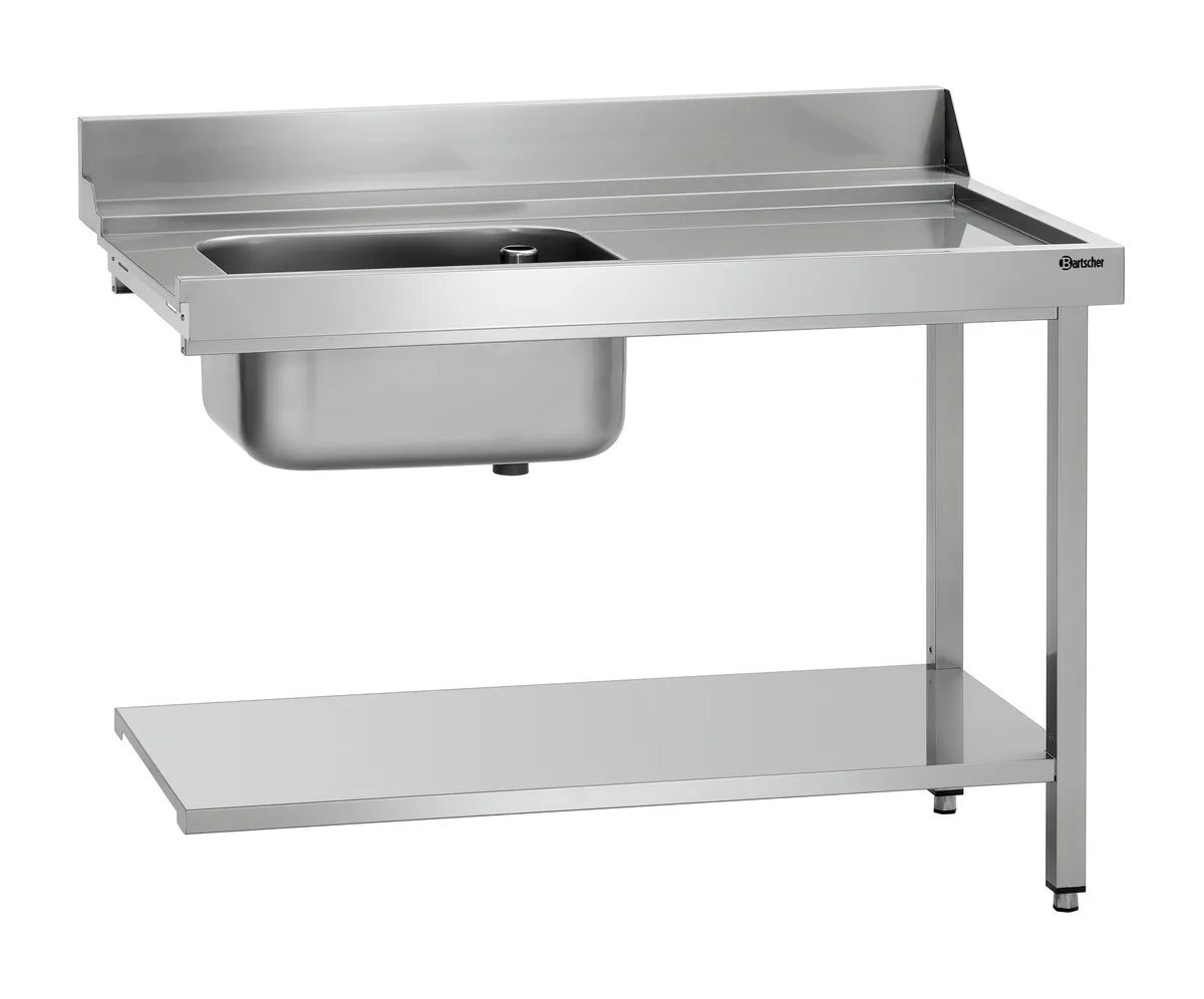Tavolo di Smistamento con 1 Vasca - Destra - L 1200 x P 720 mm
