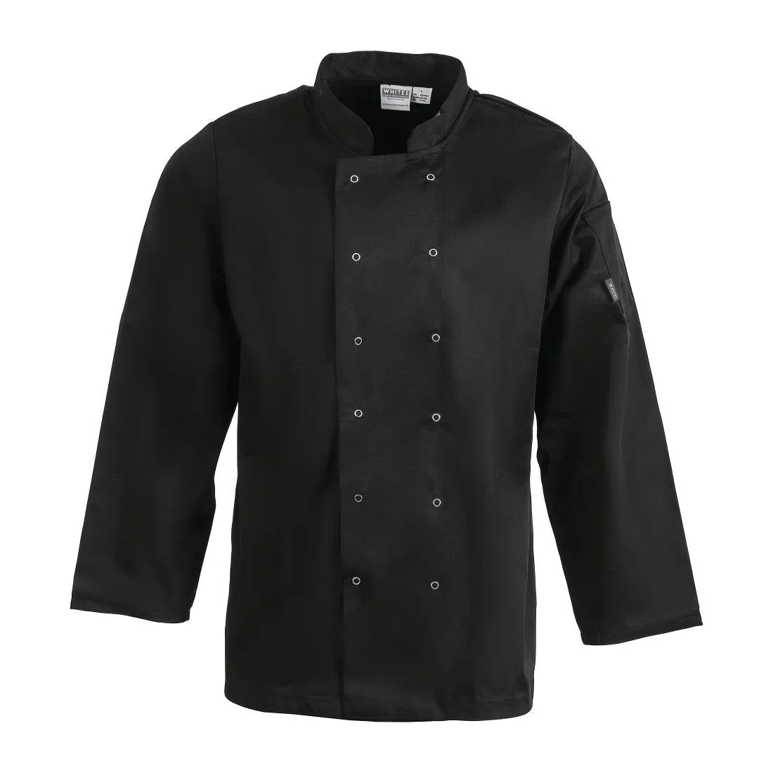 Giacca da cucina unisex nera a maniche lunghe Vegas - Taglia L