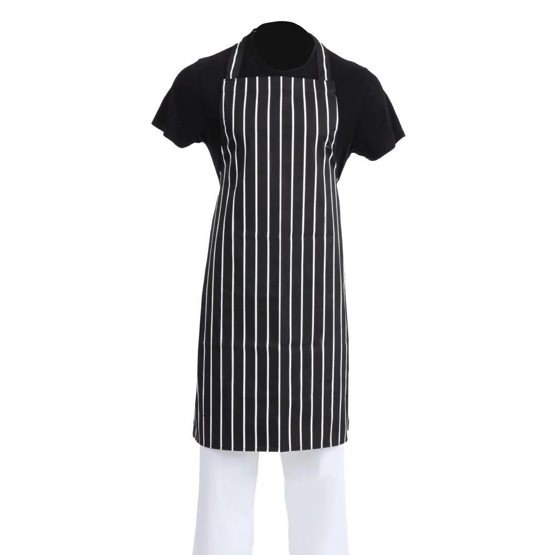 Grembiule da cucina a righe nero e bianco - 970 x 760 mm