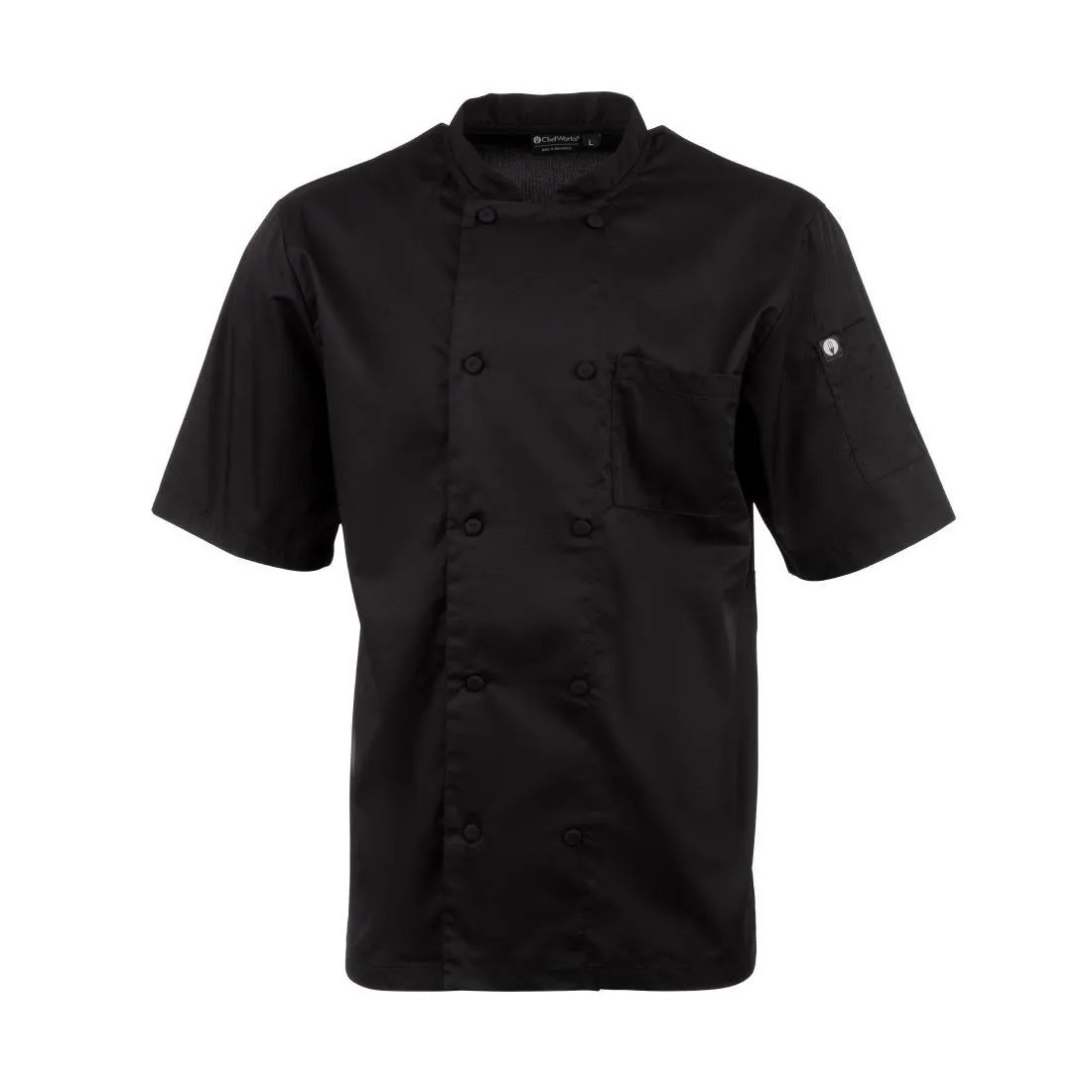 Giacca da cucina unisex nera Montreal - Taglia L