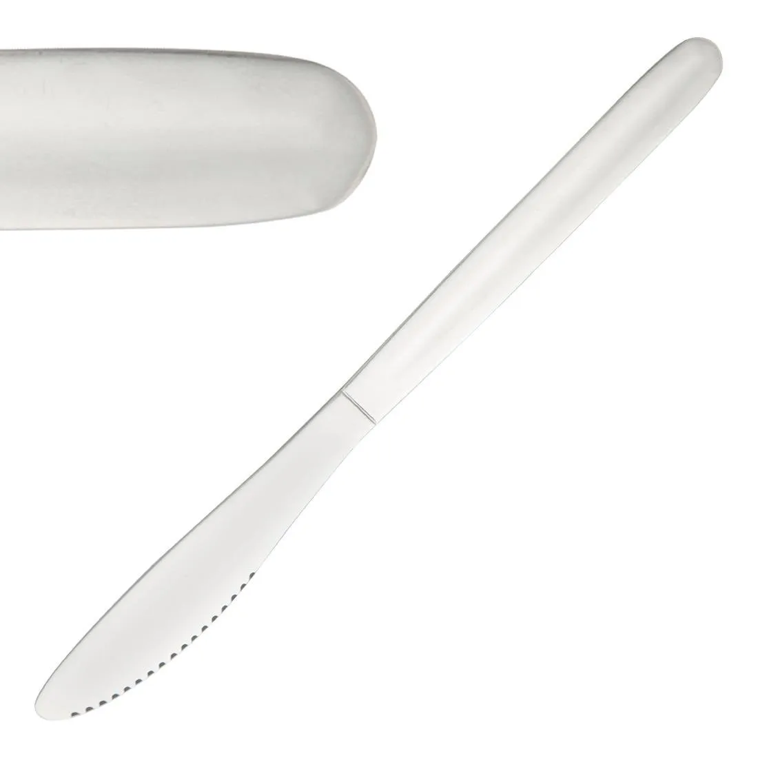 Coltello da tavola Kelso in acciaio inossidabile - Lotto da 12