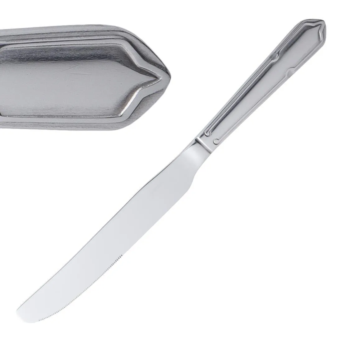 Coltello da tavola Dubarry in acciaio inossidabile - Lotto da 12