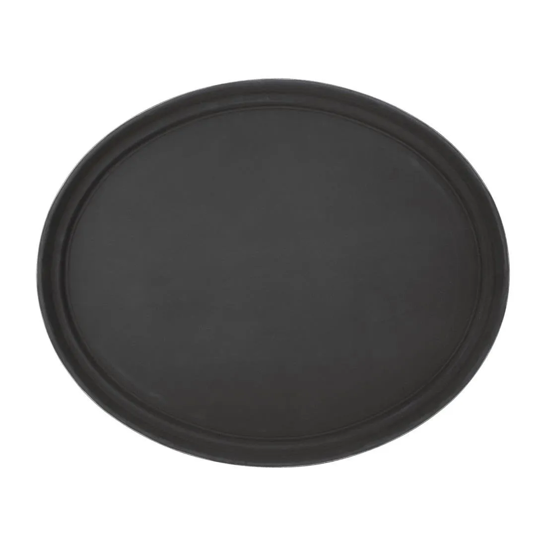 Piatto ovale in plastica antiscivolo - 685 x 560 mm