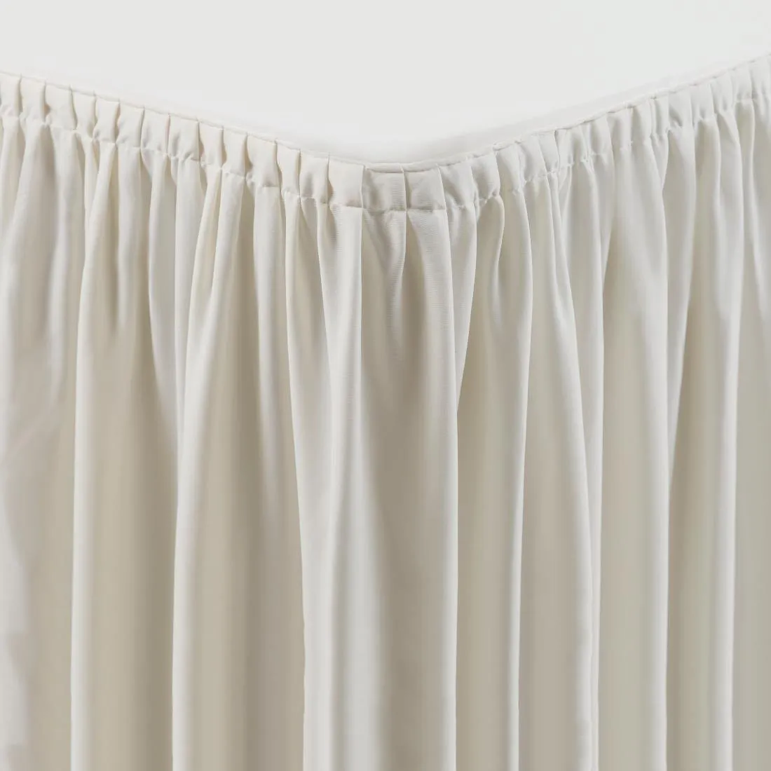 Tovaglia e Gonnellino Avorio Rettangolari Arricciati - 750 x 1820 mm