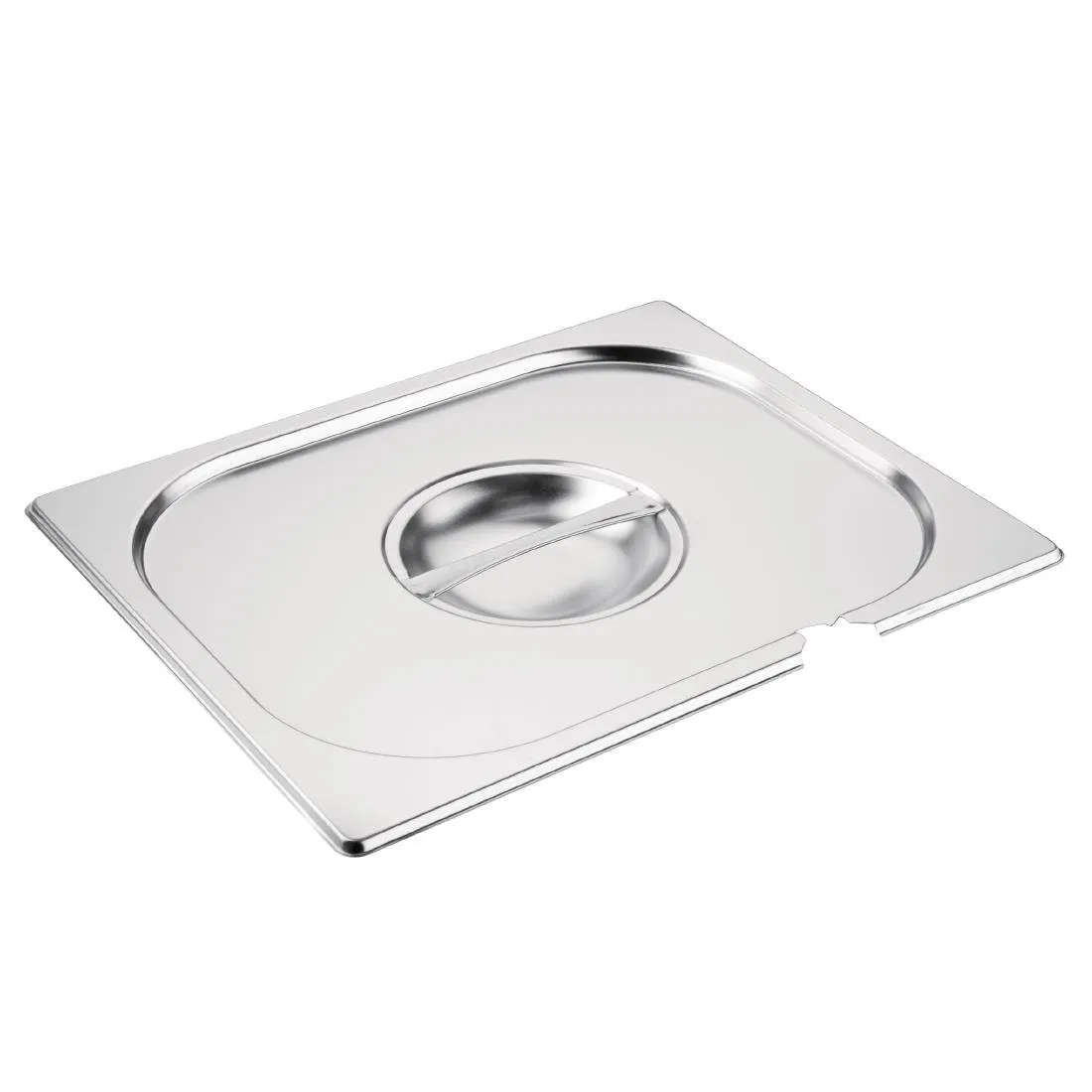 Coperchio in acciaio inossidabile GN 1/2 con tacca