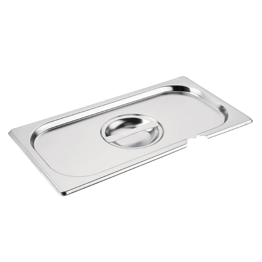 Coperchio in acciaio inossidabile GN 1/3 con tacca