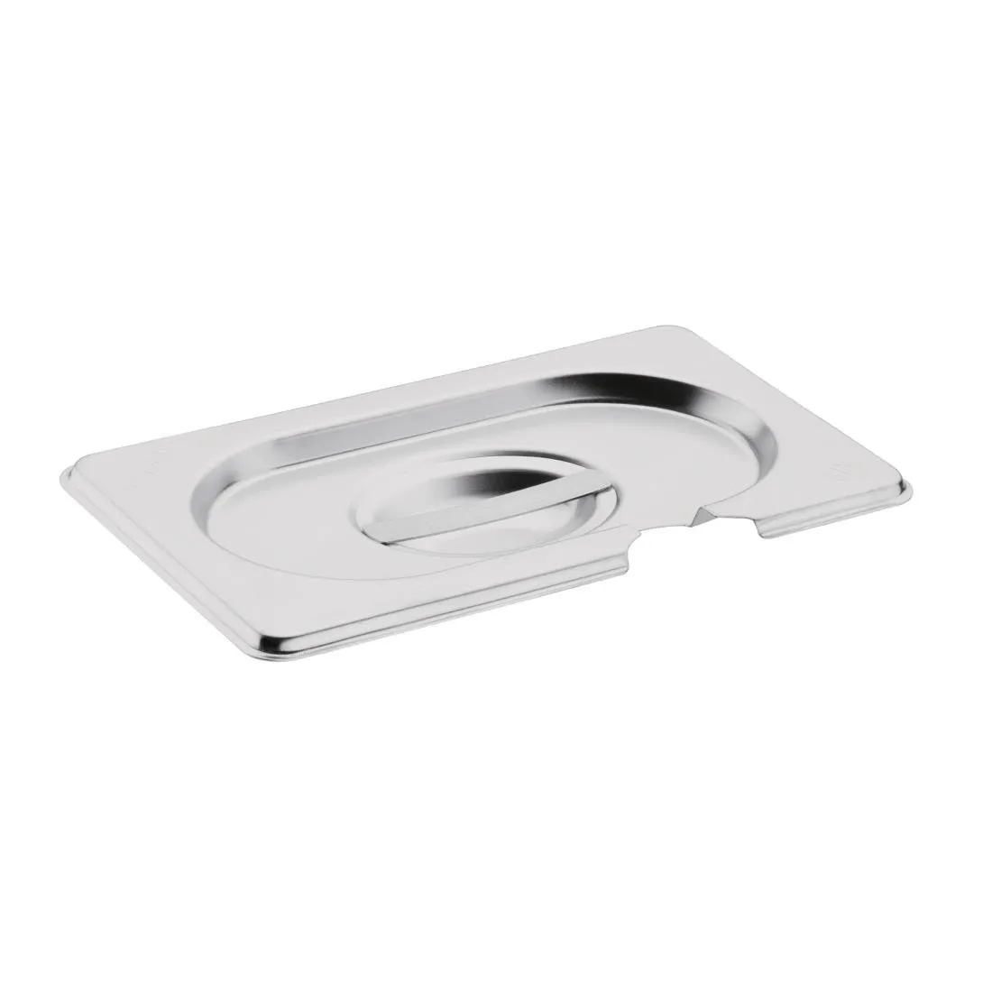 Coperchio in acciaio inossidabile GN 1/9 con tacca