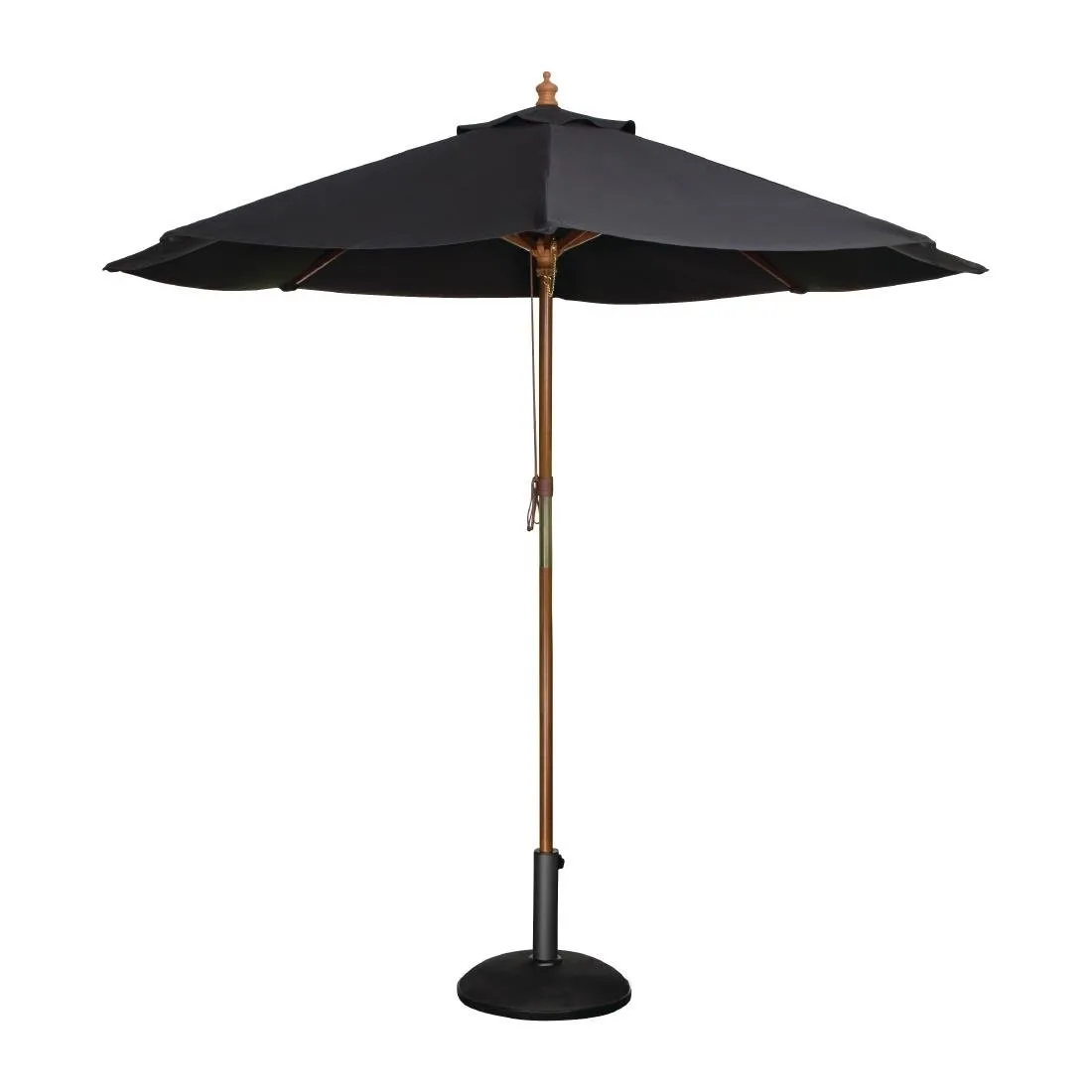 Ombrellone Nero Rotondo - Ø 2,5 m
