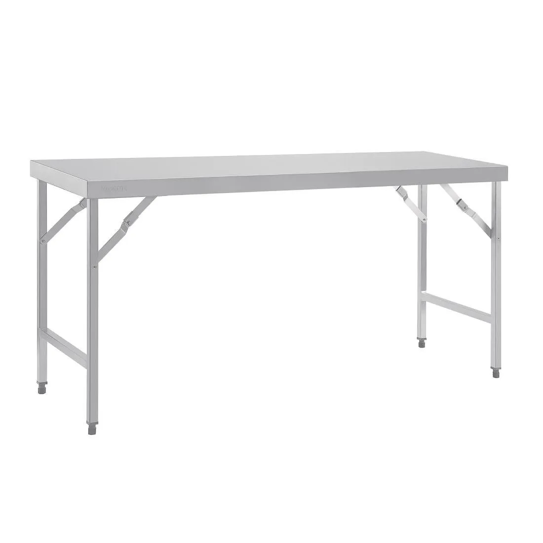 Grande Tavolo Pieghevole in Acciaio Inox - L 1800 x 600 mm