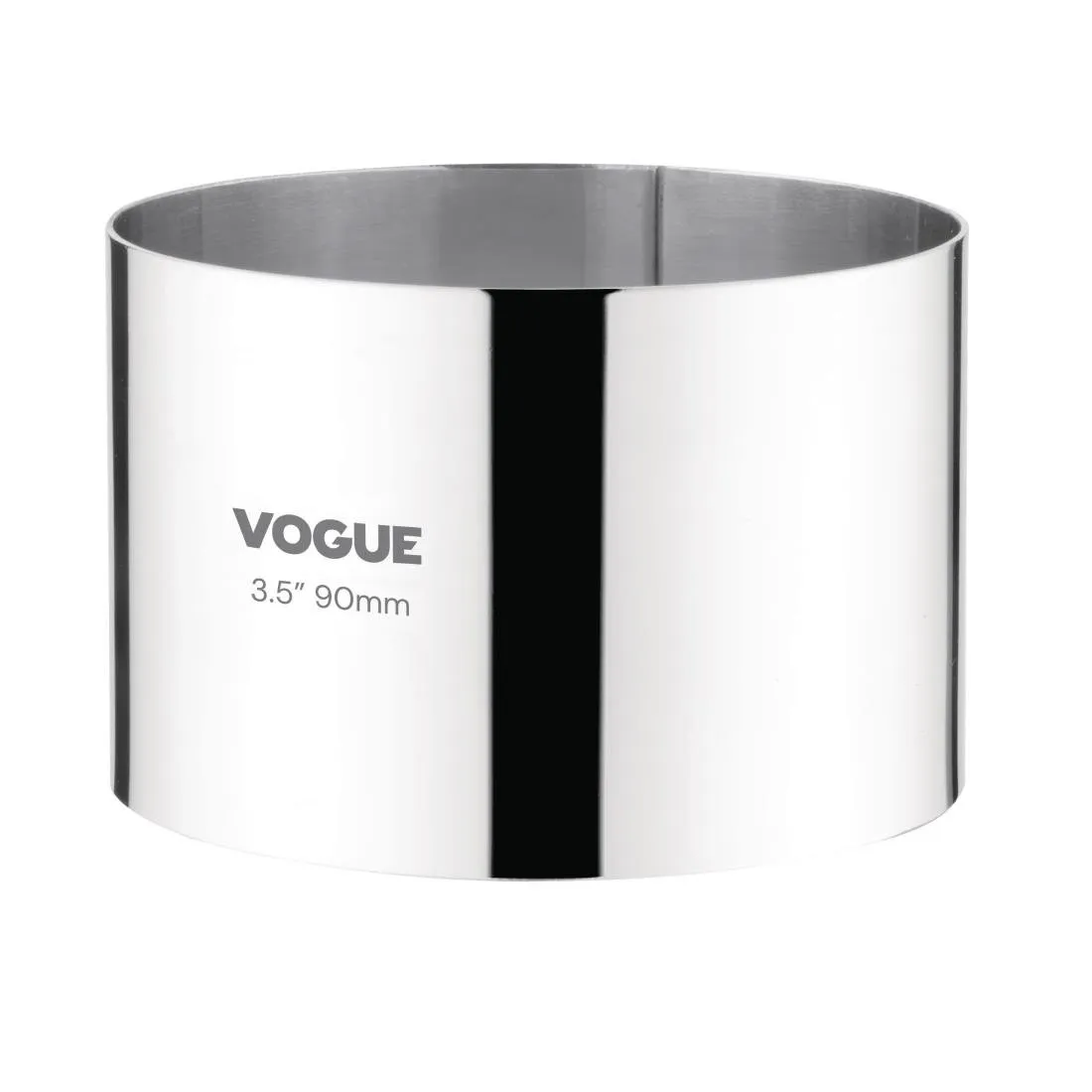 Cerchio per mousse in acciaio inossidabile - Ø 90 mm - H 60 mm