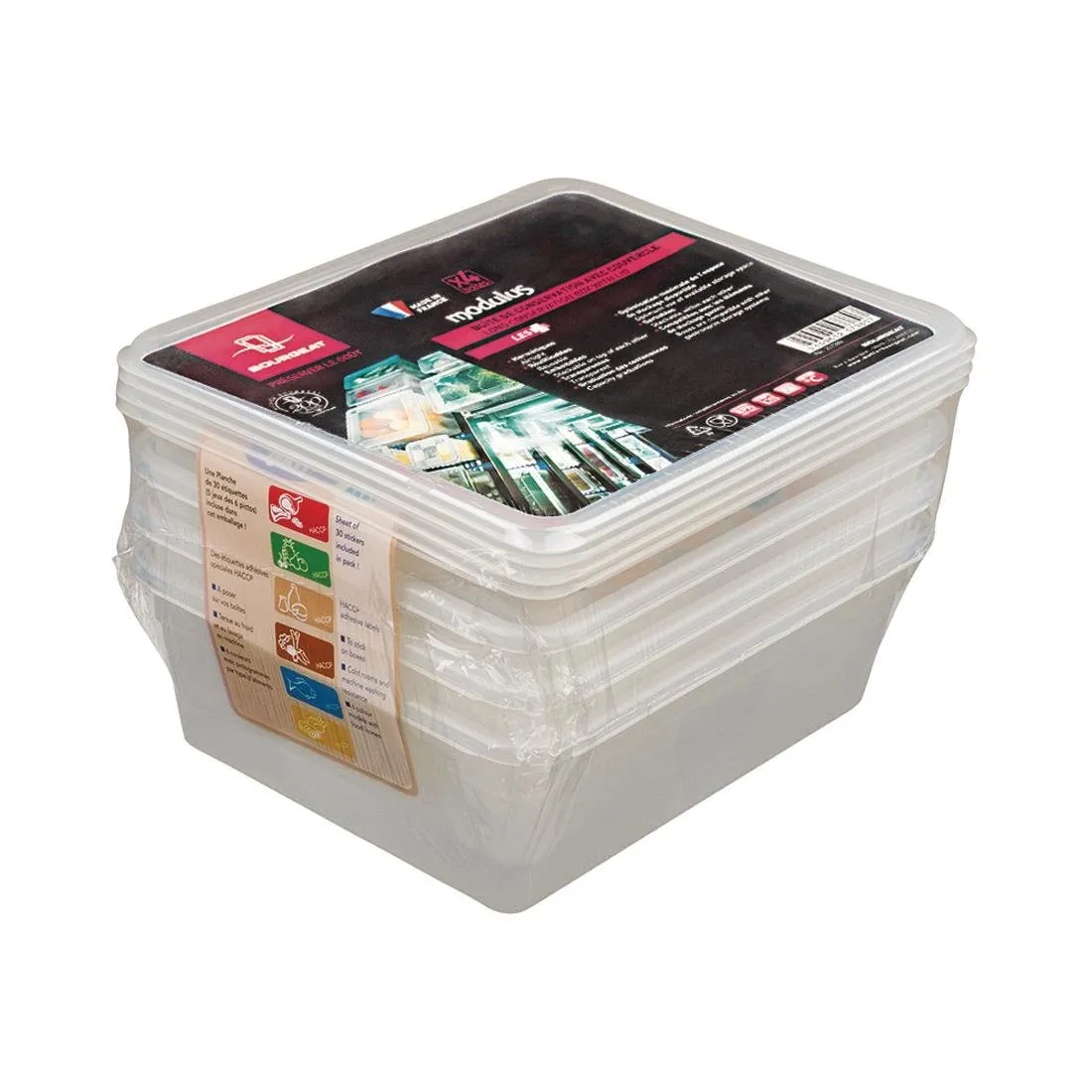 Scatola di stoccaggio GN 1/2 per uso intensivo - 7,5 L - Lotto di 4