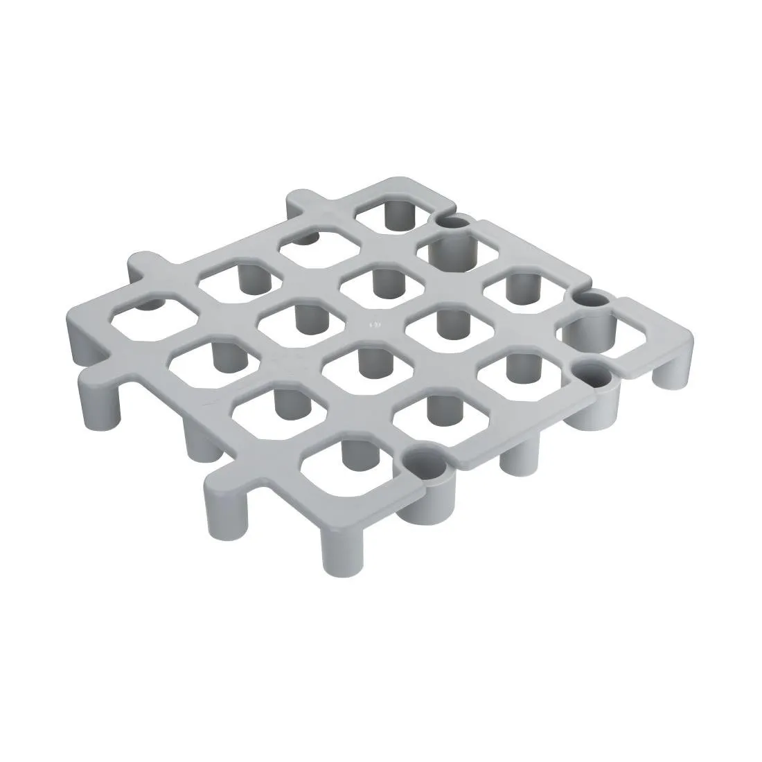 Caillebotis Grigio 335 x 335 mm - Confezione da 2