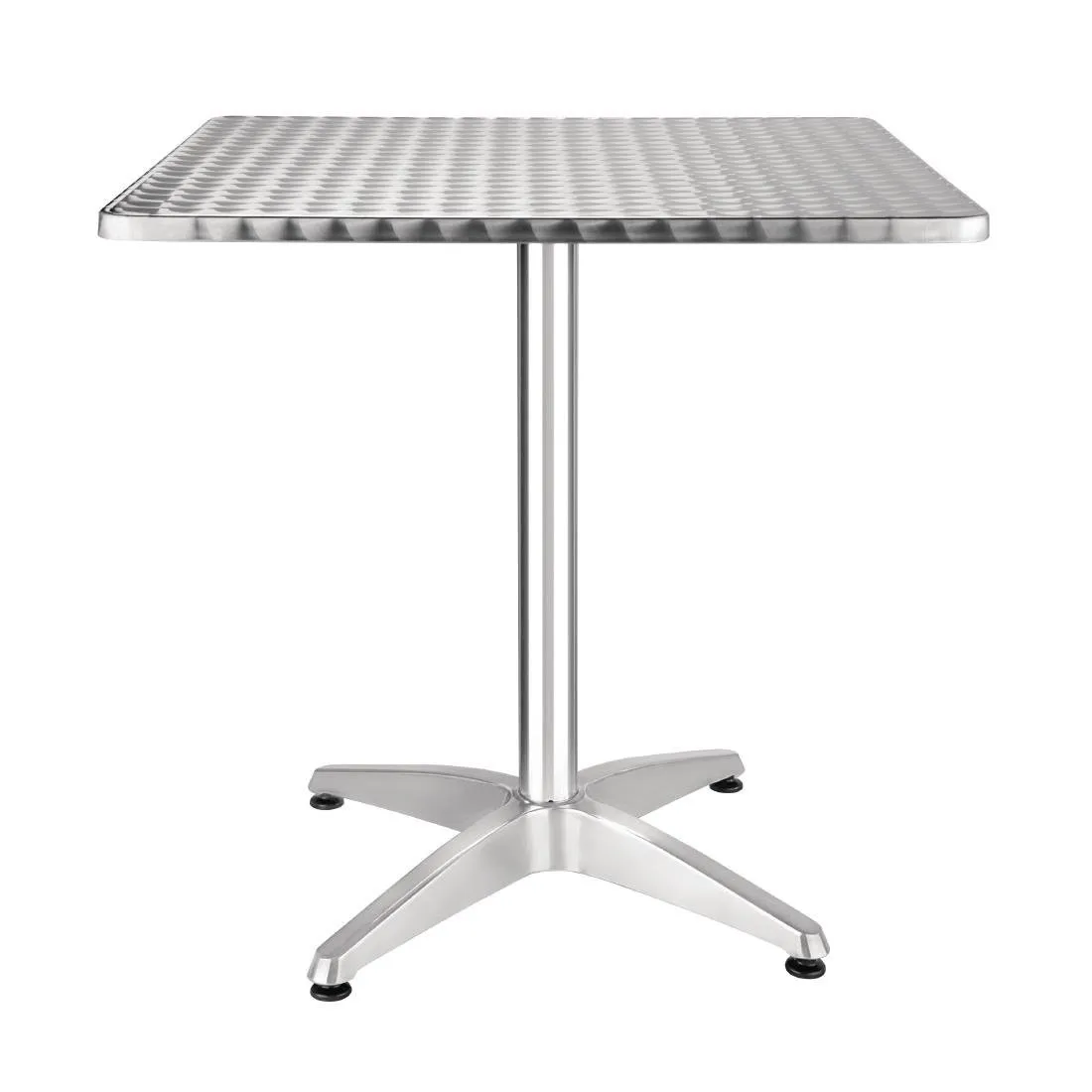 Tavolo da bistrot quadrato in acciaio inossidabile - 700 x 700 mm