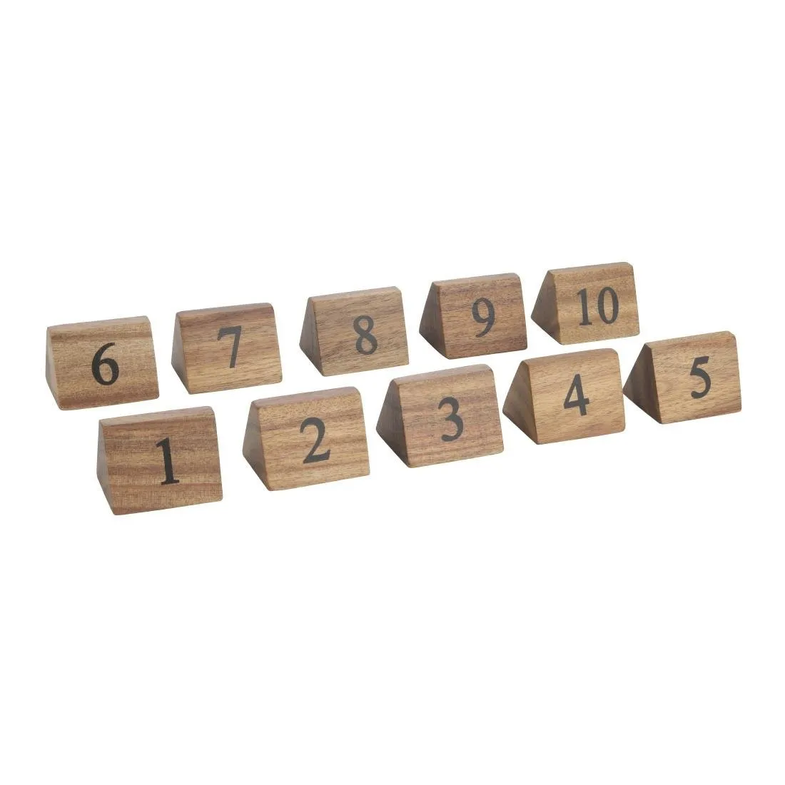Numeri di tavolo in legno da 1 a 10
