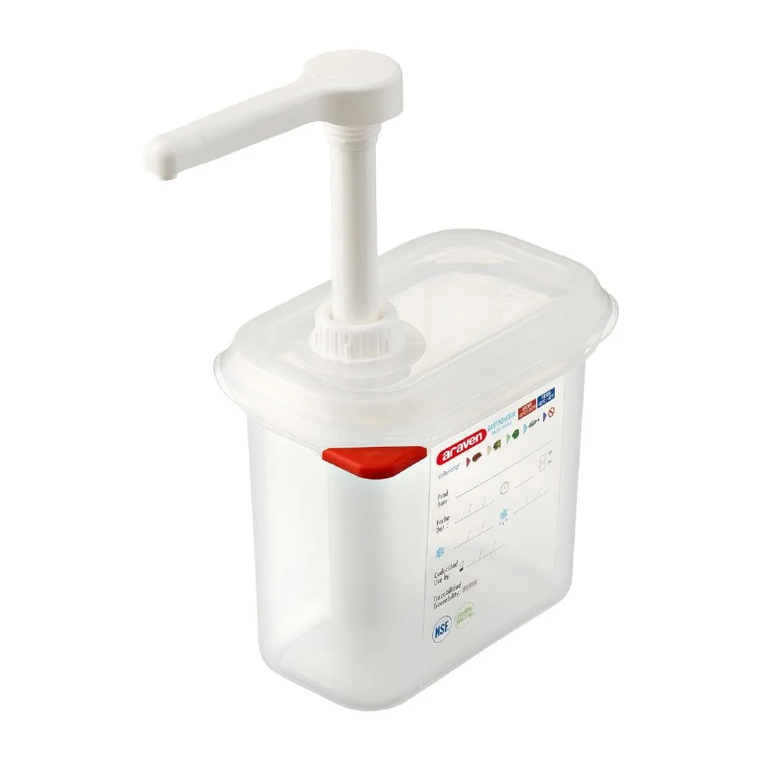 Distributore di Salsa Trasparente GN 1/9 - 1,5 L