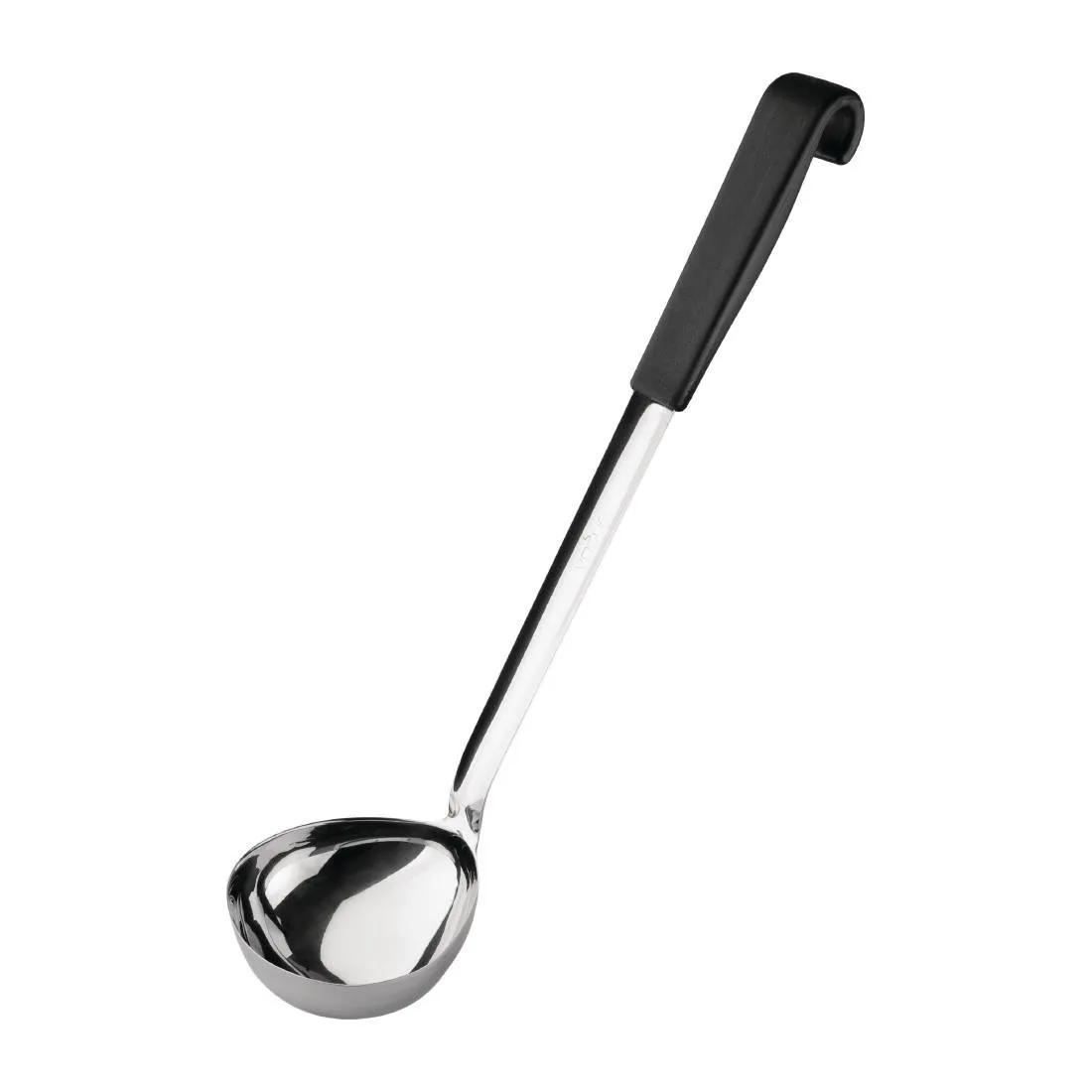 Mestolo con manico nero in acciaio inossidabile da 435 ml - 340 mm