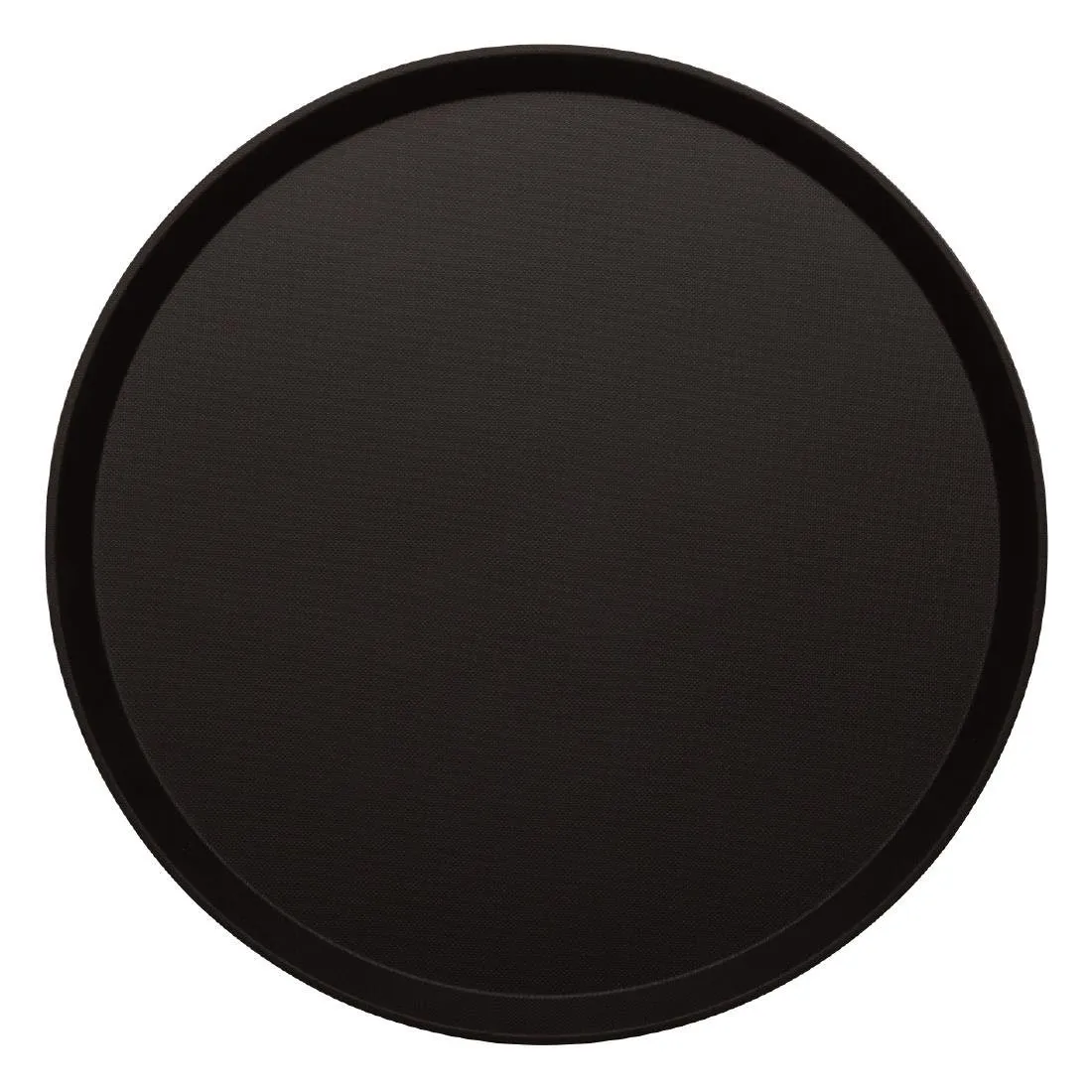 Piatto Rotondo in Fibra di Vetro Antiscivolo Nero Treadlite - Ø 405 mm