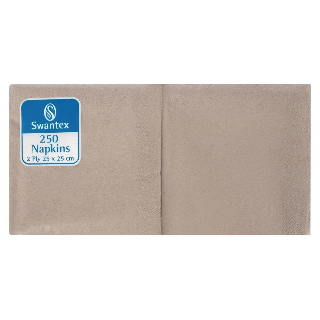 Tovaglioli da pranzo Kraft compostabili 2 strati 250 x 250 mm - Lotto da 2000