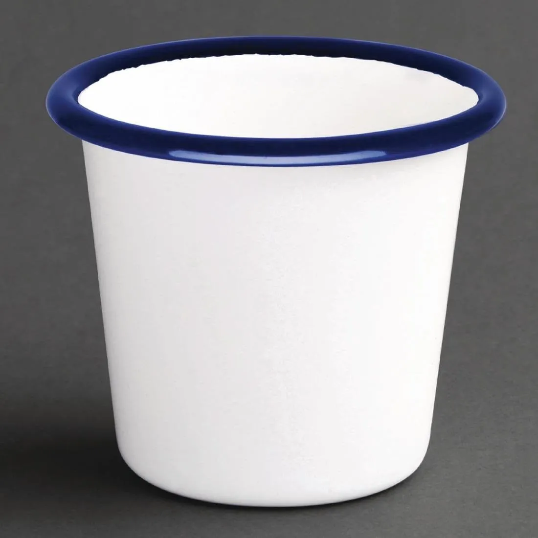 Barattolo per salsa in acciaio smaltato blu e bianco da 114 ml - Confezione da 6