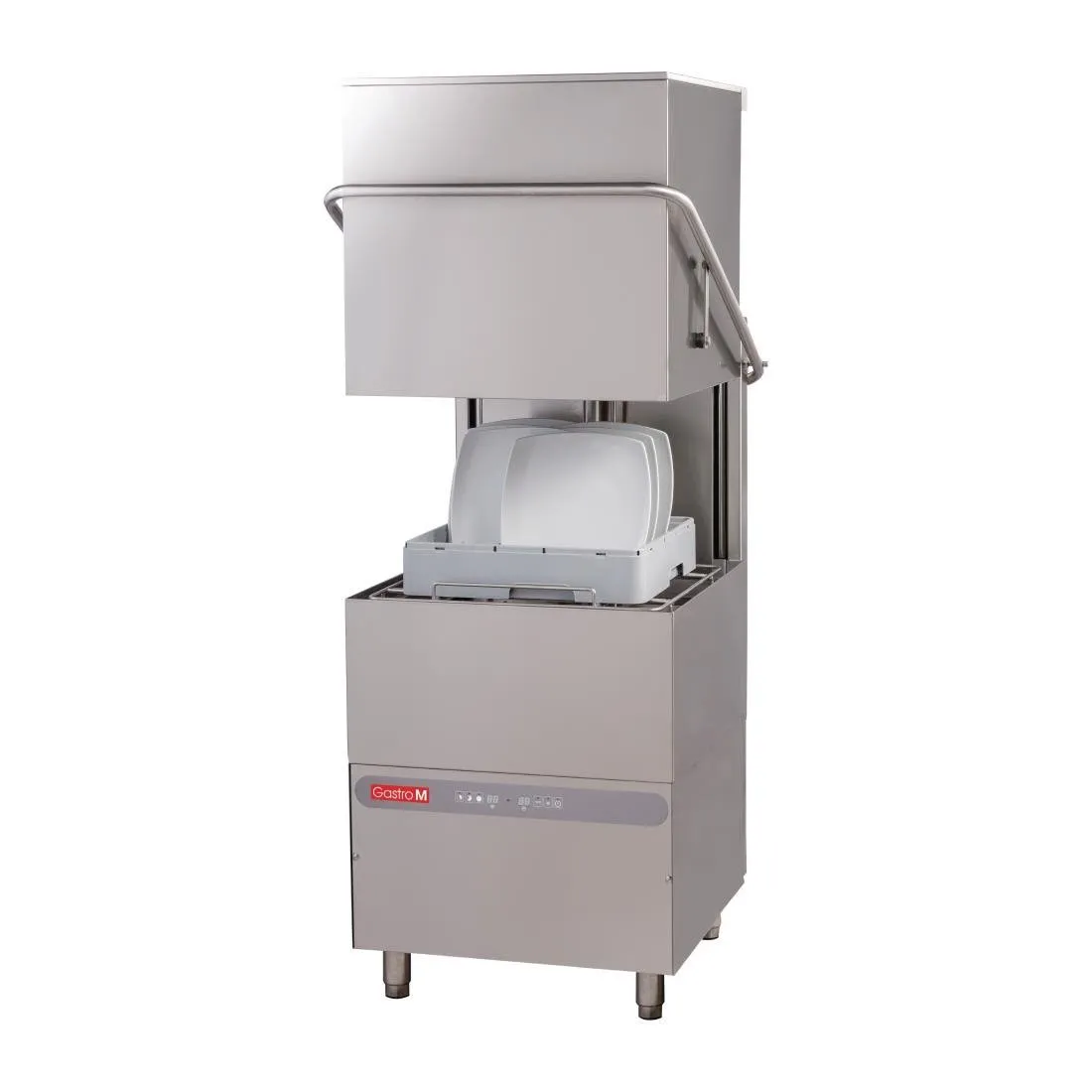 Lavastoviglie a cappuccio Maestro con pompa di risciacquo peristaltica e dosatore di detersivo 50 x 50 cm - 400V