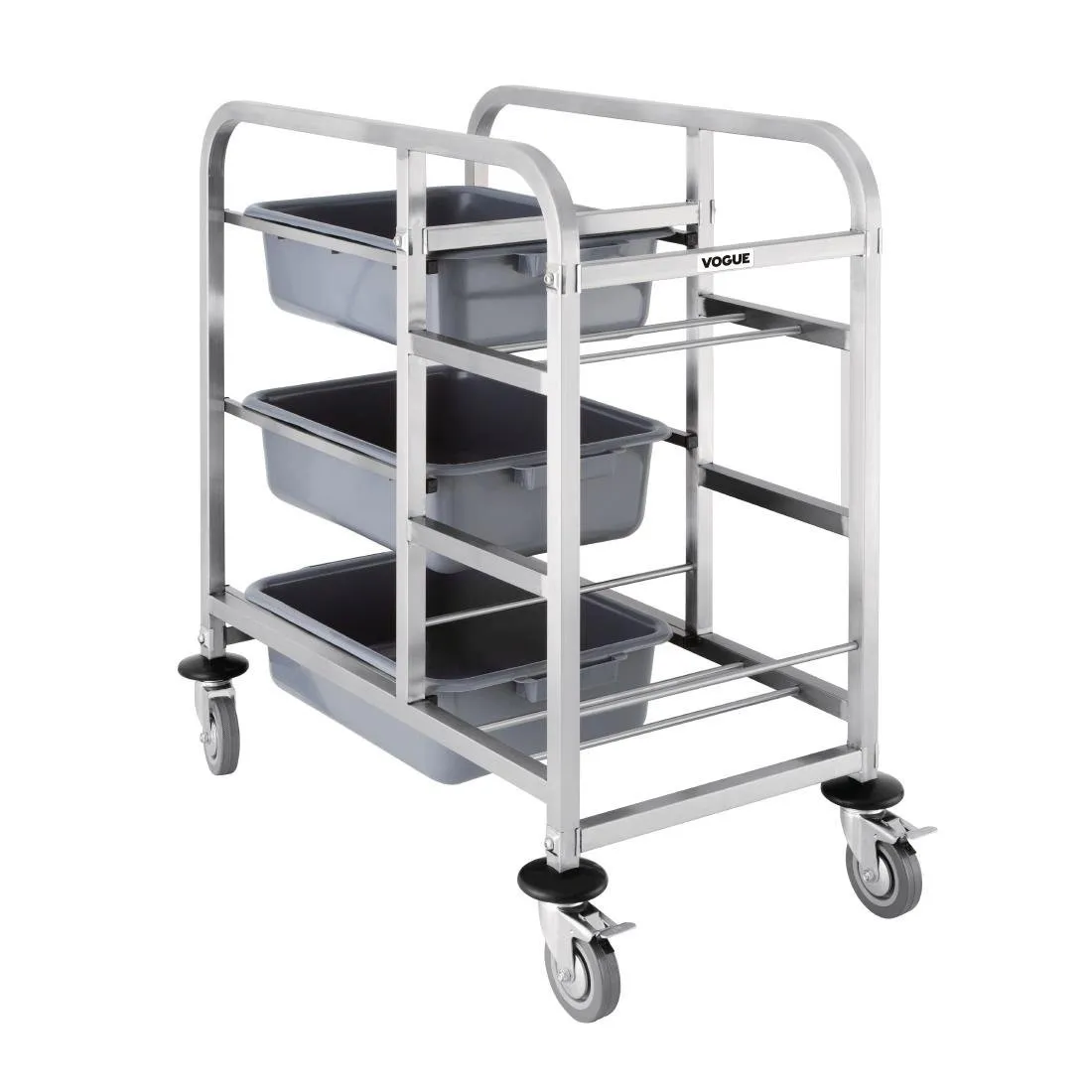 Carrello da mensa in acciaio inossidabile - 3 livelli