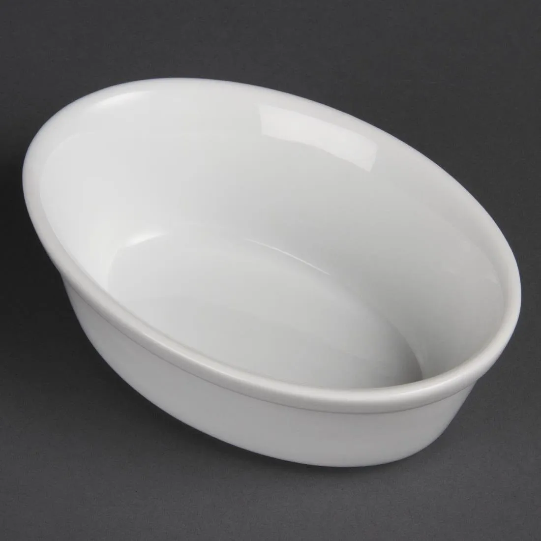 Piatti da gratin ovali bianchi - 161 x 116 mm - Lotto di 6