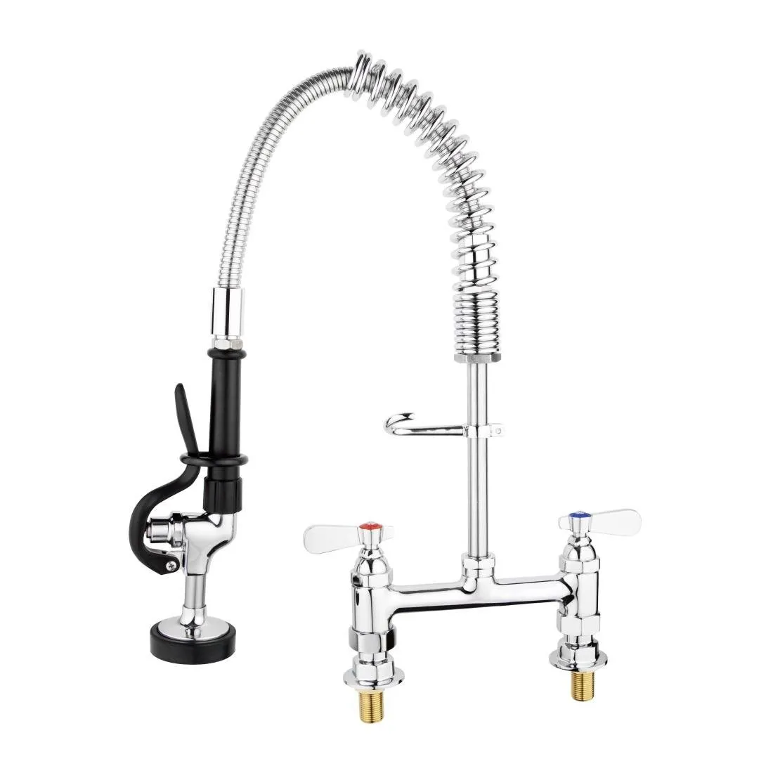 Rubinetto Doccetta Doppio in Acciaio Inox
