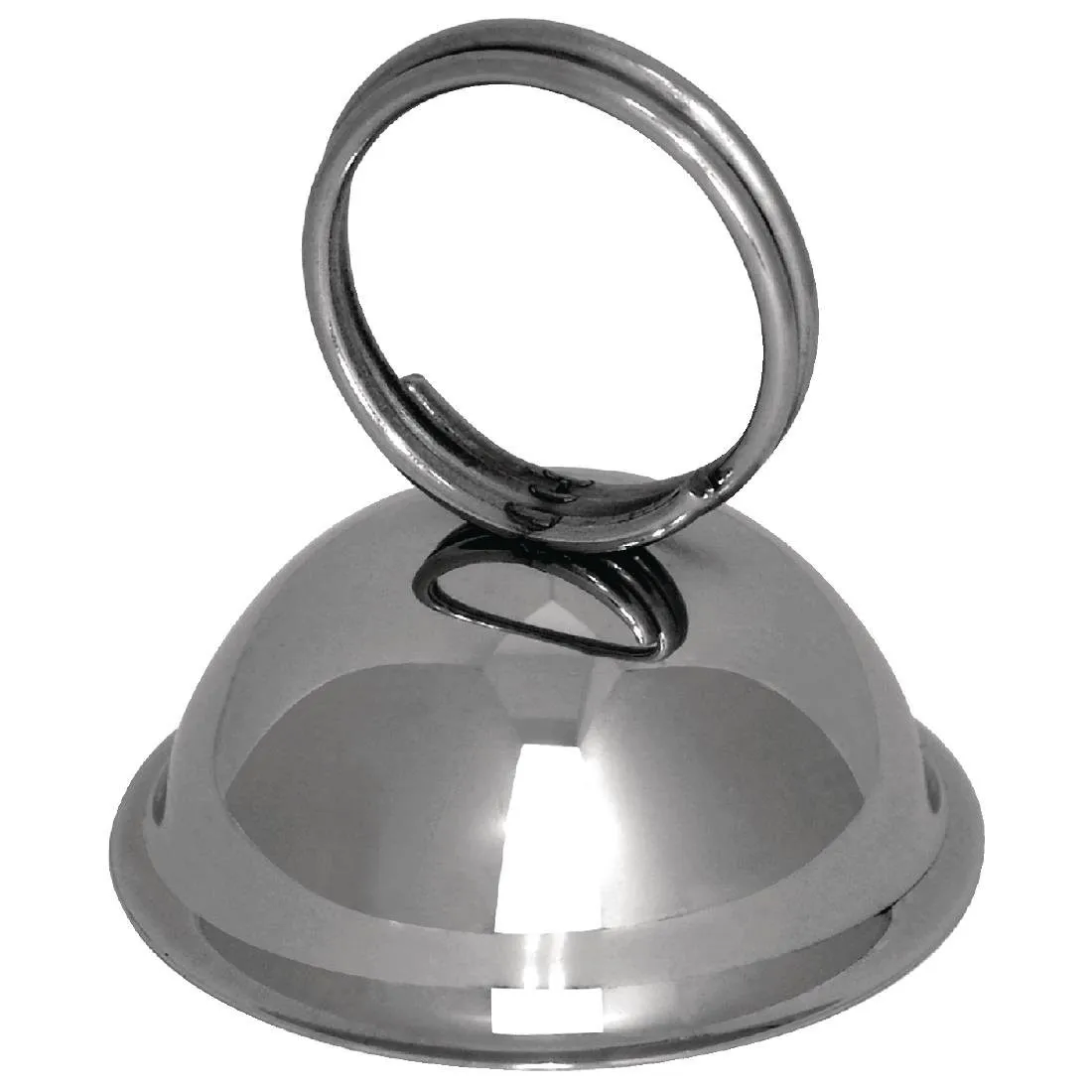 Porta-menu con anello in acciaio inossidabile