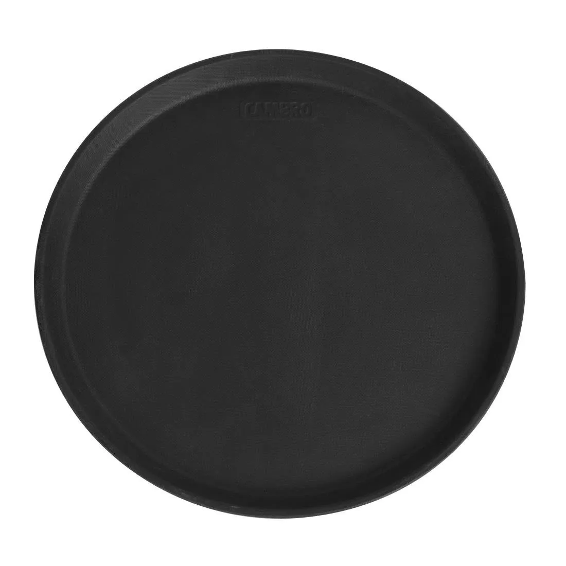 Vassoio da servizio rotondo in fibra di vetro antiscivolo Camtread nero Ø 355mm