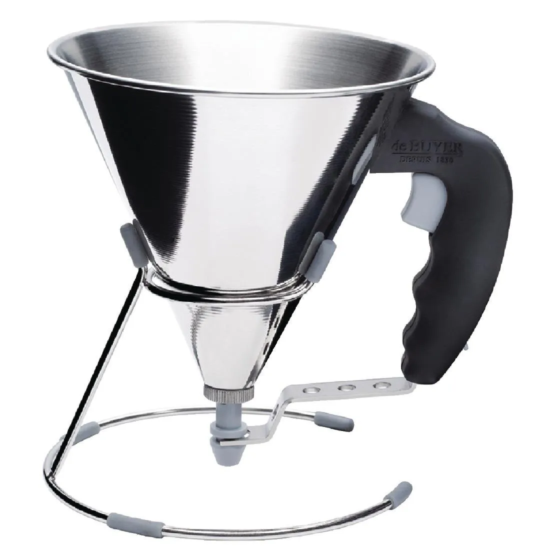 Mini Imbuto in Acciaio Inox con Pistone Automatico - 800ml