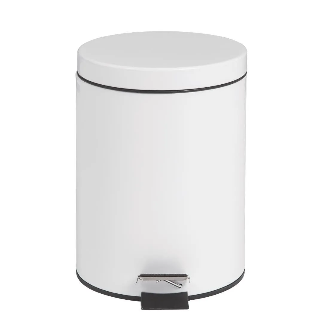 Cestino con pedale bianco - 5 L