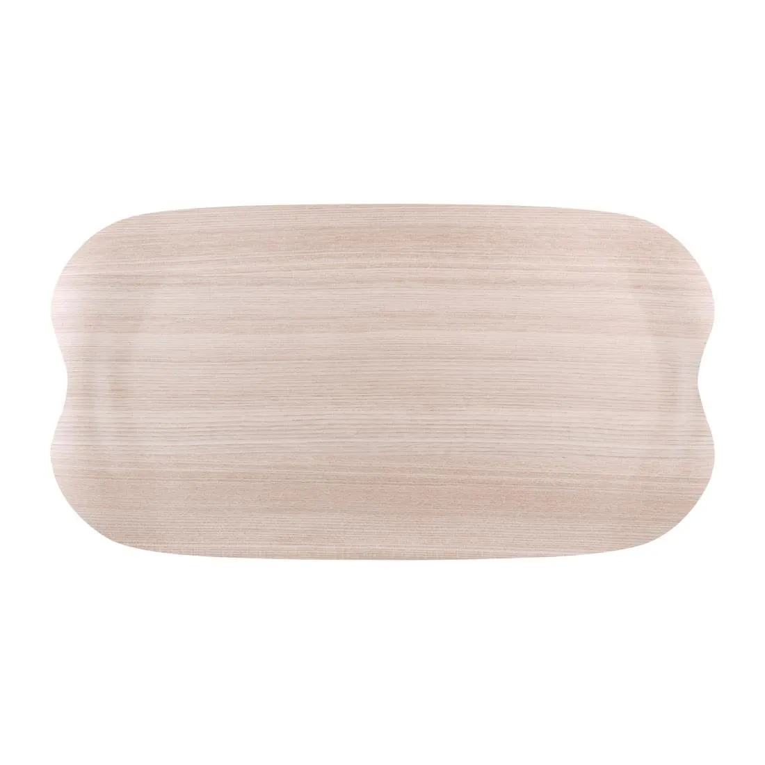 Vassoio da servizio Wave 43x23cm in legno chiaro venato