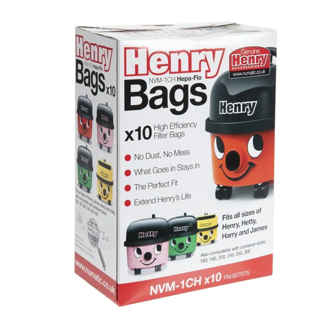 Sacchetti aspirapolvere Henry - Lotto da 10