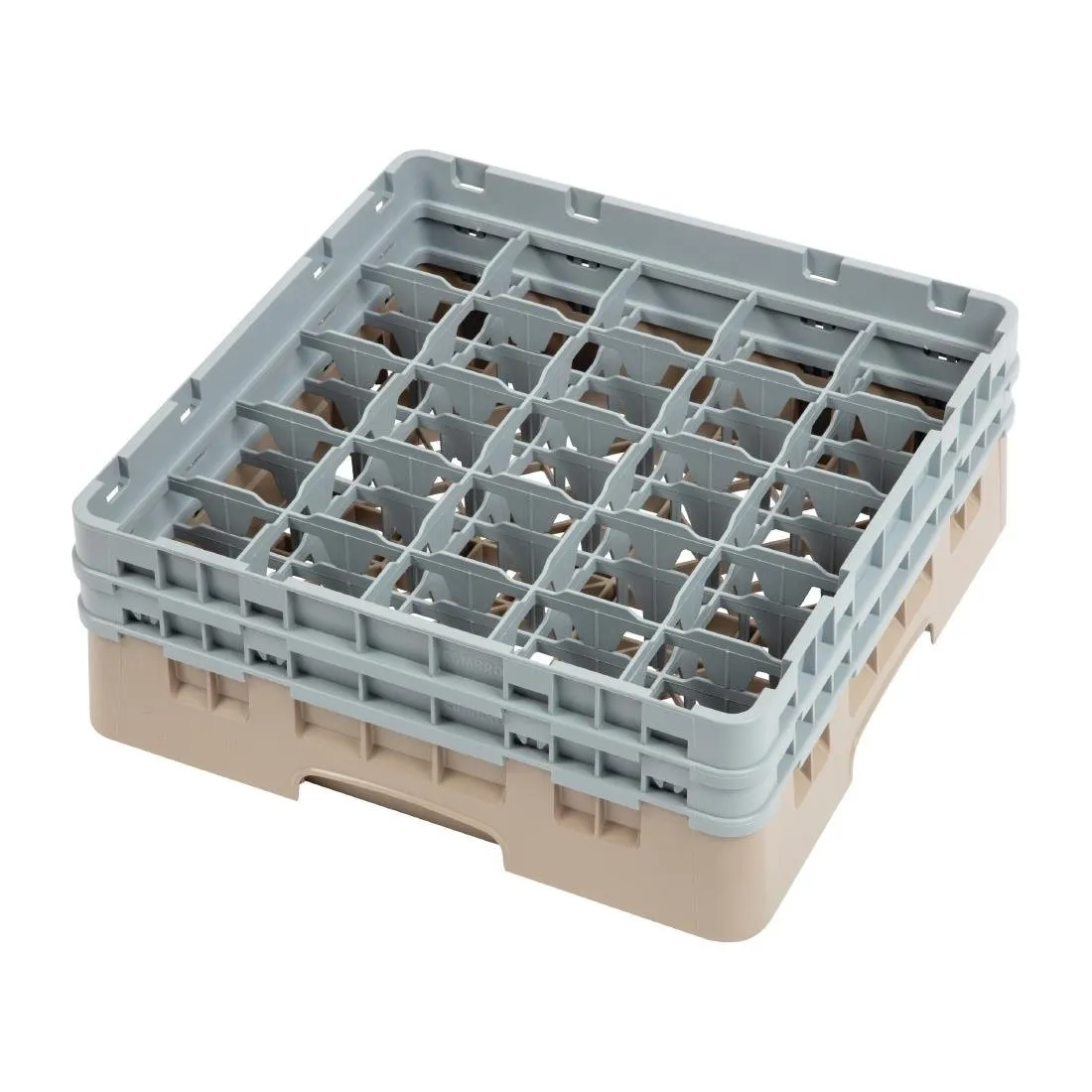 Scaffale per bicchieri 25 scomparti Camrack beige Altezza - L 500 x P 500 mm