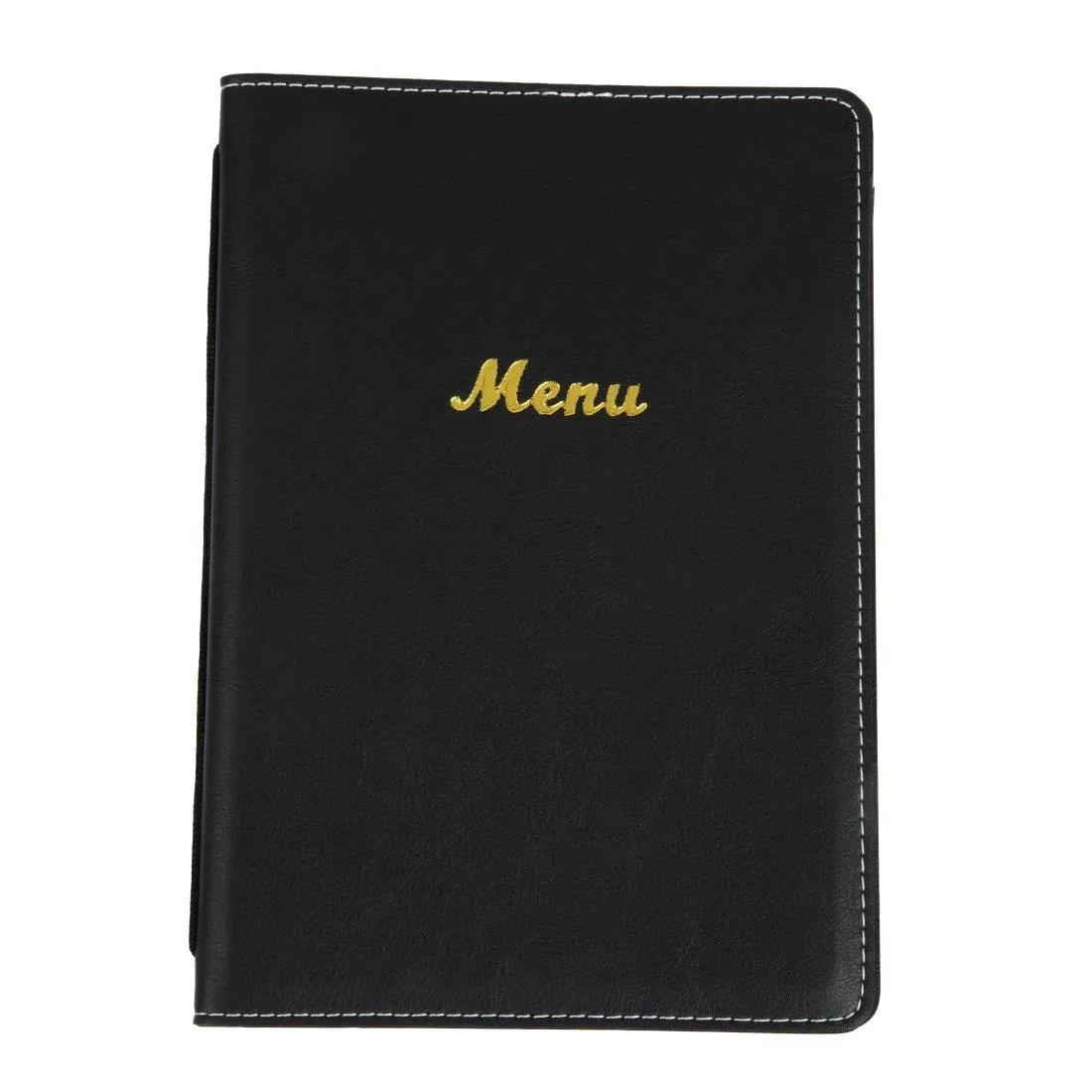 Proteggi-menu in similpelle A5 nero