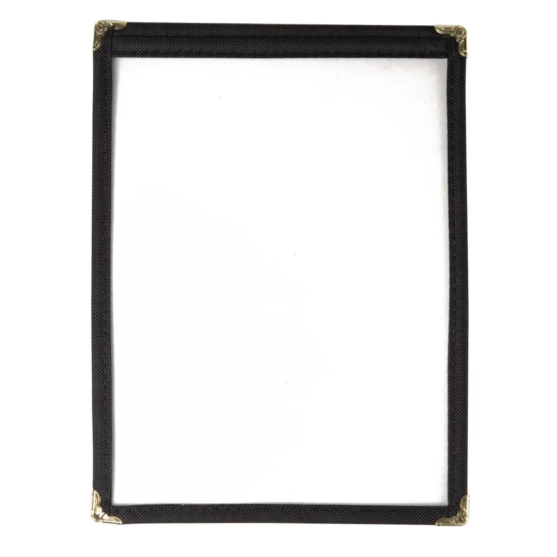 Proteggi-menu stile americano A5 a due ante nero