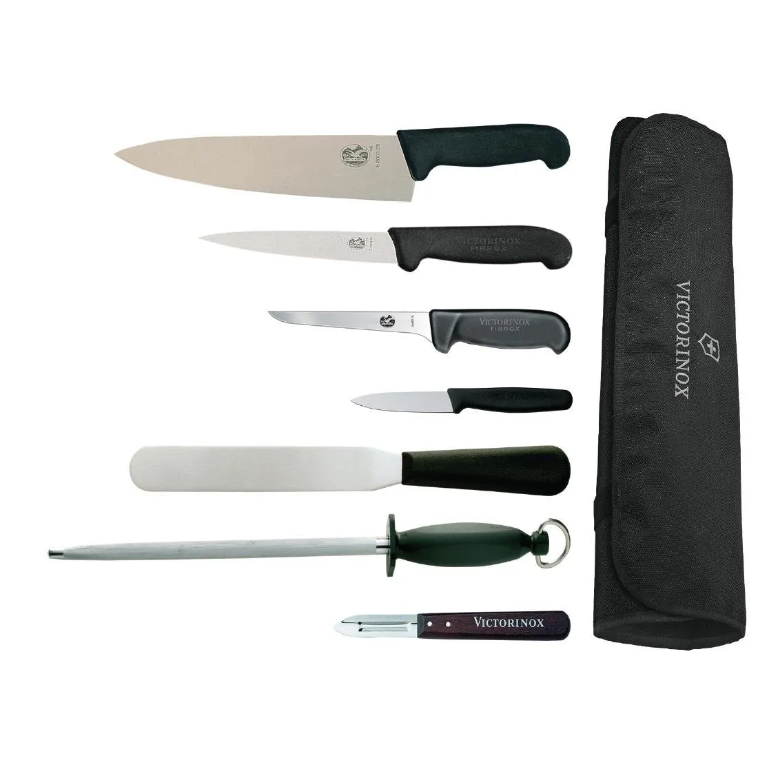 Set di coltelli con coltello da chef da 215 mm e custodia
