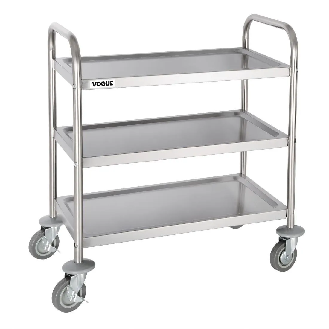Carrello di Sgombero in Acciaio Inox - 3 Livelli - L 710 X P 405 mm - 128 Kg