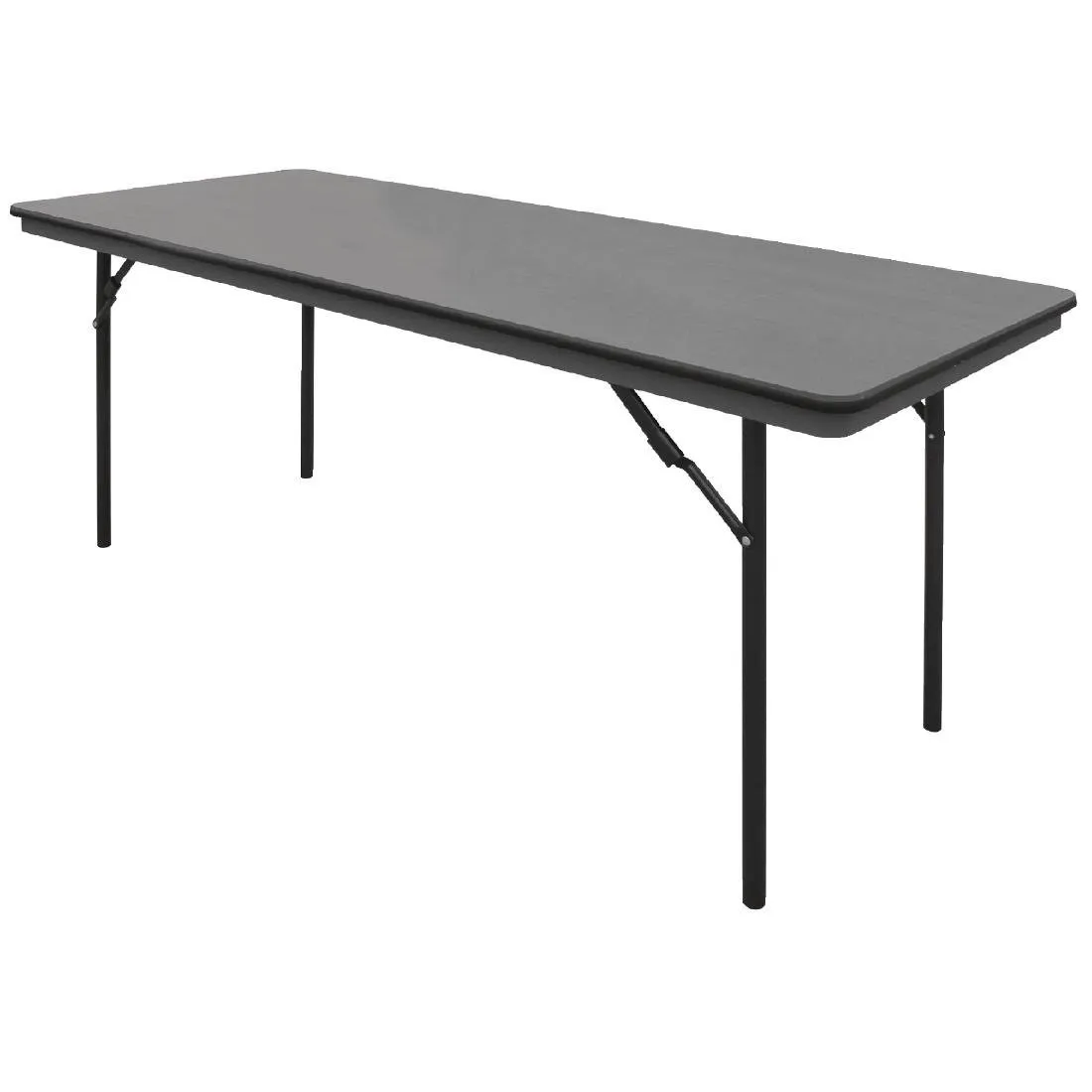 Tavolo rettangolare pieghevole grigio in ABS - 1830 mm