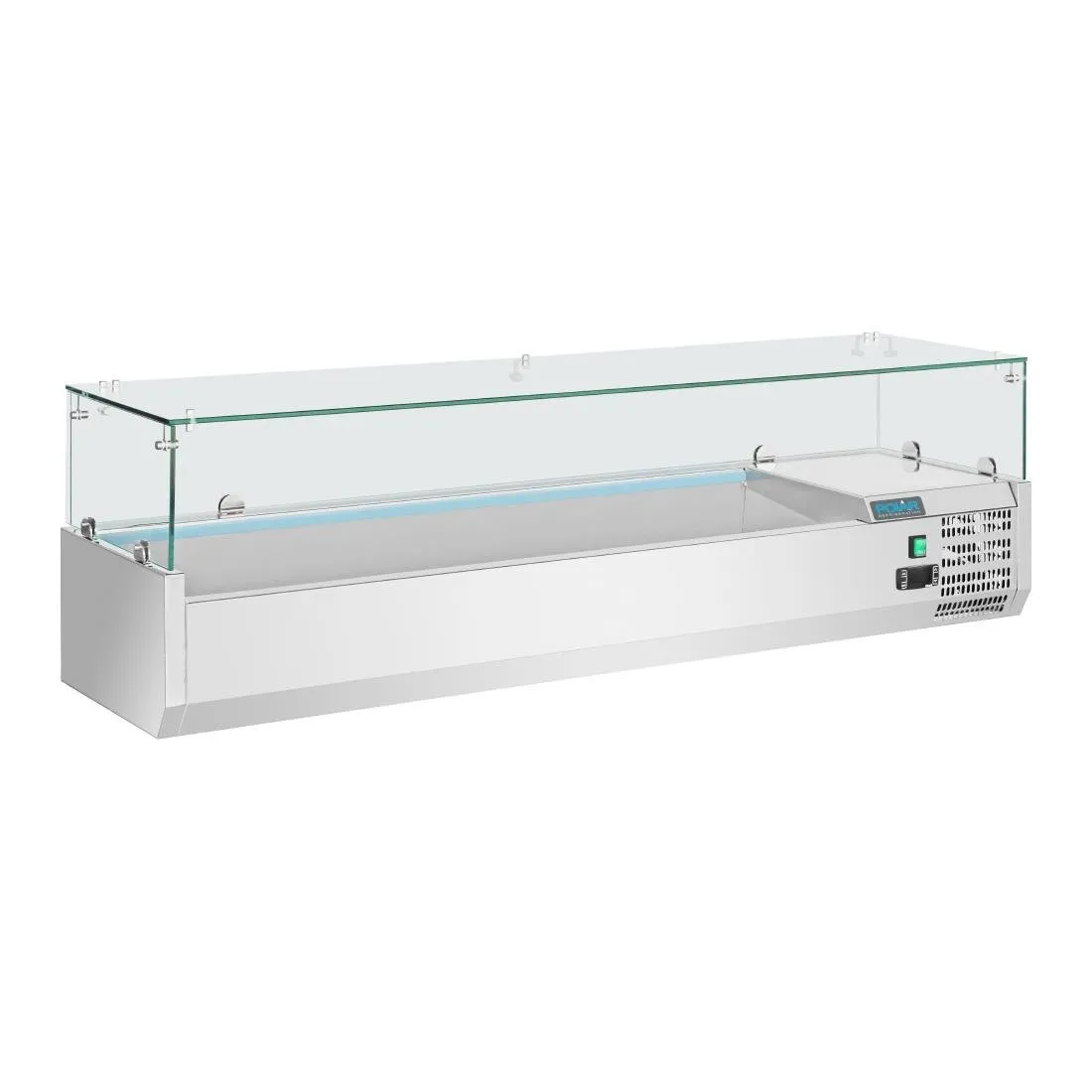 Vetrina refrigerata per ingredienti 5x GN 1/3 e 1x GN 1/2 Serie G